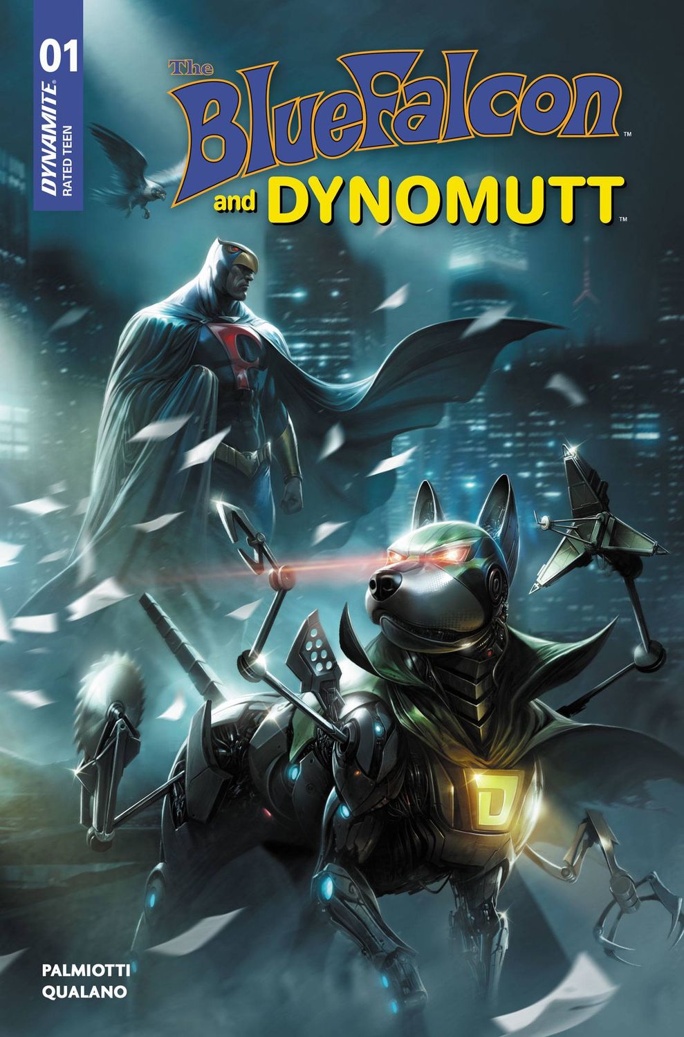 THE BLUE FALCON & DYNOMUTT #1 CVR G FRANCESCO MATTINA FOIL