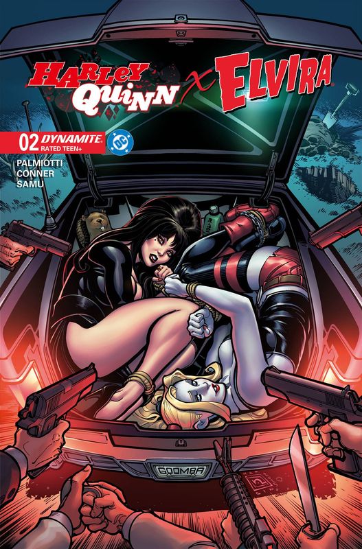 HARLEY QUINN X ELVIRA #2 CVR B CHAD HARDIN