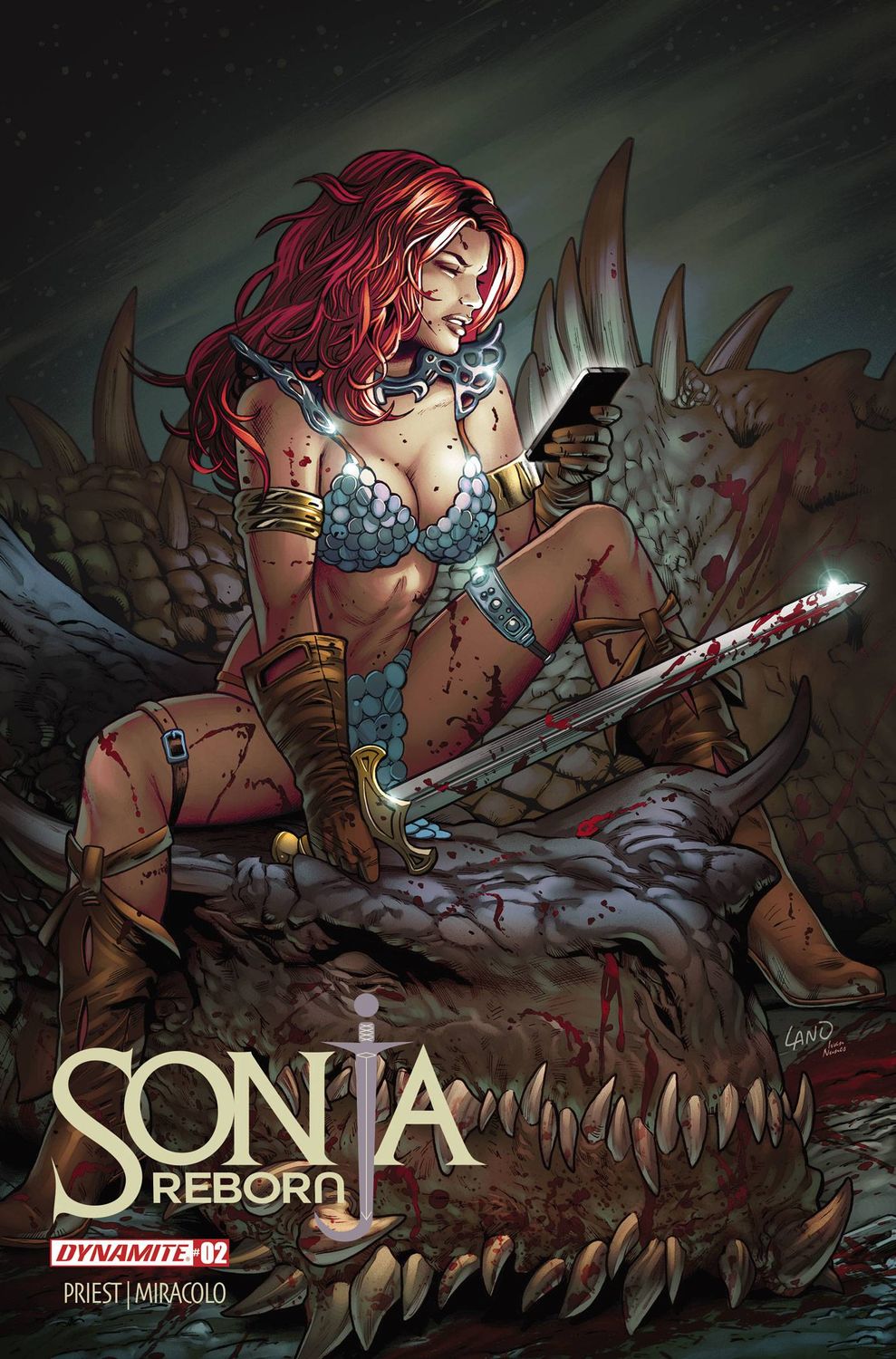 SONJA REBORN #2 CVR D GREG LAND