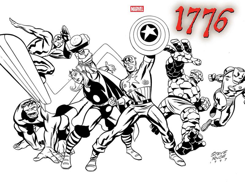 1776 #1 STEVE RUDE WRAPAROUND VARIANT 1776 #1 STEVE RUDE WRAPAROUND VARIANT