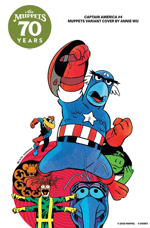 CAPTAIN AMERICA #4 ANNIE WU MUPPETS VARIANT CAPTAIN AMERICA #4 ANNIE WU MUPPETS VARIANT