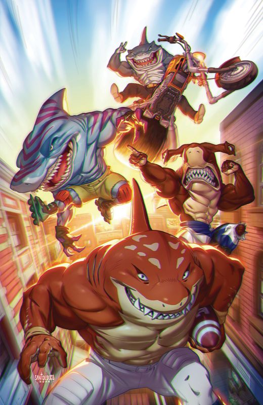 Street Sharks #2 Variant 1:25 (Santolouco Full Art)