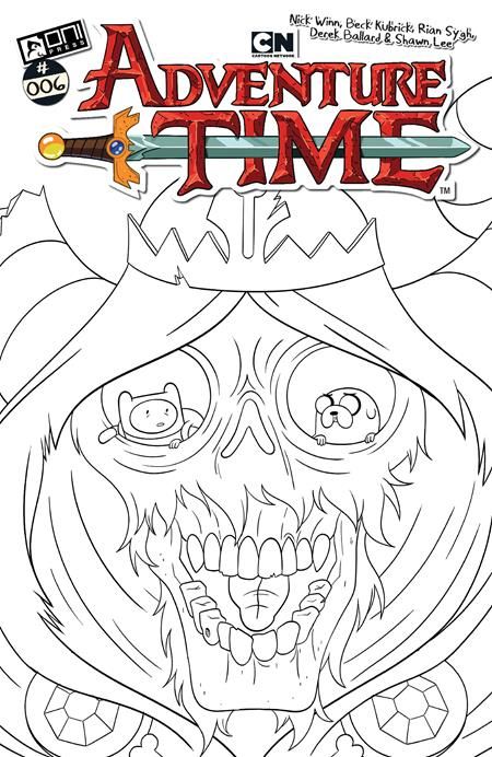 ADVENTURE TIME (2025) #6 CVR F 1:50 NICK WINN B&W VAR