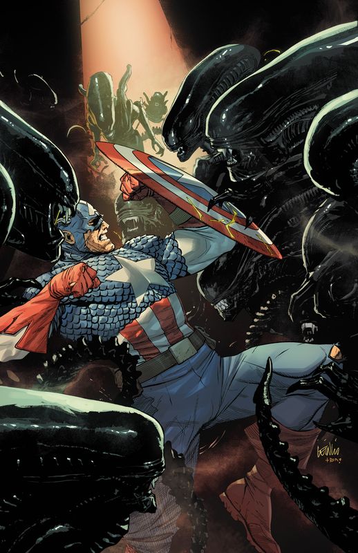 ALIEN VS. CAPTAIN AMERICA #1 TBD ARTIST VIRGIN 1:100 VARIANT