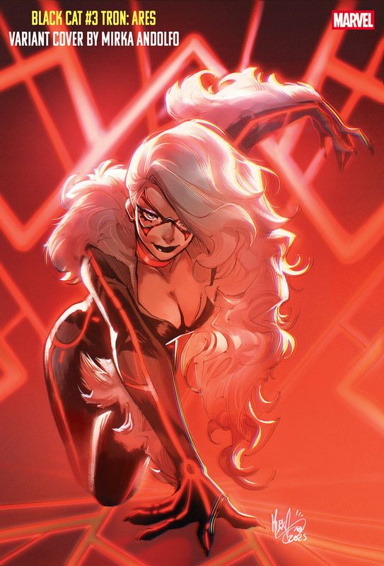 BLACK CAT #3 MIRKA ANDOLFO TRON: ARES VARIANT BLACK CAT #3 MIRKA ANDOLFO TRON: ARES VARIANT