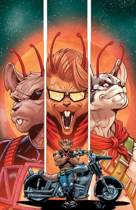 BIKER MICE FROM MARS (2025) #6 CVR D 1:20 JORDI TARAGONA B&W FULL ART VAR BIKER MICE FROM MARS (2025) #6 CVR D 1:20 JORDI TARAGONA B&W FULL ART VAR