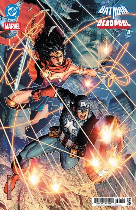 DC MARVEL BATMAN DEADPOOL #1 (ONE SHOT) CVR E JIM CHEUNG WONDER WOMAN CAPTAIN AMERICA CARD STOCK VAR DC MARVEL BATMAN DEADPOOL #1 (ONE SHOT) CVR E JIM CHEUNG WONDER WOMAN CAPTAIN AMERICA CARD STOCK VAR
