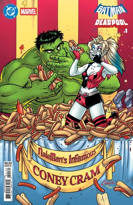 DC MARVEL BATMAN DEADPOOL #1 (ONE SHOT) CVR F AMANDA CONNER HARLEY QUINN HULK CARD STOCK VAR DC MARVEL BATMAN DEADPOOL #1 (ONE SHOT) CVR F AMANDA CONNER HARLEY QUINN HULK CARD STOCK VAR