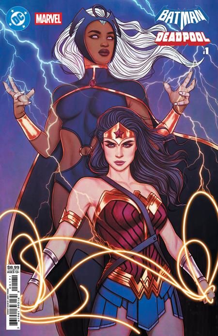 DC MARVEL BATMAN DEADPOOL #1 (ONE SHOT) CVR H JENNY FRISON WONDER WOMAN STORM CARD STOCK VAR DC MARVEL BATMAN DEADPOOL #1 (ONE SHOT) CVR H JENNY FRISON WONDER WOMAN STORM CARD STOCK VAR