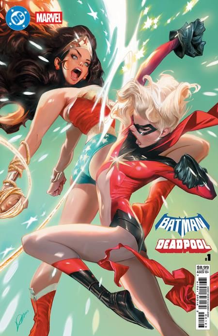 DC MARVEL BATMAN DEADPOOL #1 (ONE SHOT) CVR L ALEXANDER LOZANO WONDER WOMAN MS MARVEL CARD STOCK VAR DC MARVEL BATMAN DEADPOOL #1 (ONE SHOT) CVR L ALEXANDER LOZANO WONDER WOMAN MS MARVEL CARD STOCK VAR
