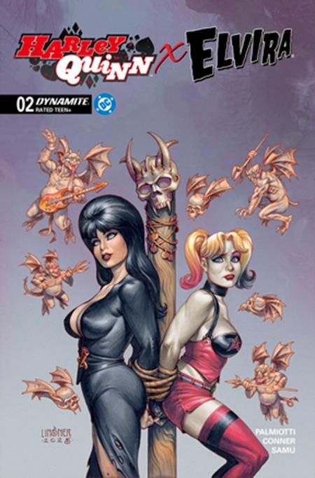 HARLEY QUINN X ELVIRA #2 CVR C JOSEPH MICHAEL LINSNER VAR HARLEY QUINN X ELVIRA #2 CVR C JOSEPH MICHAEL LINSNER VAR