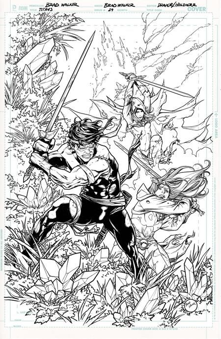 TITANS #29 CVR B BRAD WALKER CARD STOCK VAR (DC K.O.) TITANS #29 CVR B BRAD WALKER CARD STOCK VAR (DC K.O.)