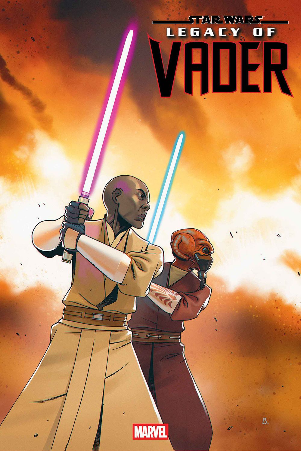 STAR WARS: LEGACY OF VADER #11 BENGAL PLO KOON & MACE WINDU JEDI KNIGHTS VARIANT STAR WARS: LEGACY OF VADER #11 BENGAL PLO KOON & MACE WINDU JEDI KNIGHTS VARIANT