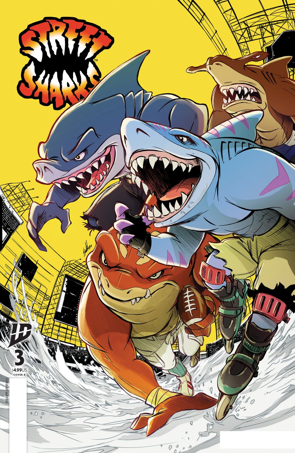 Street Sharks #3 Variant B (Santtos) Street Sharks #3 Variant B (Santtos)