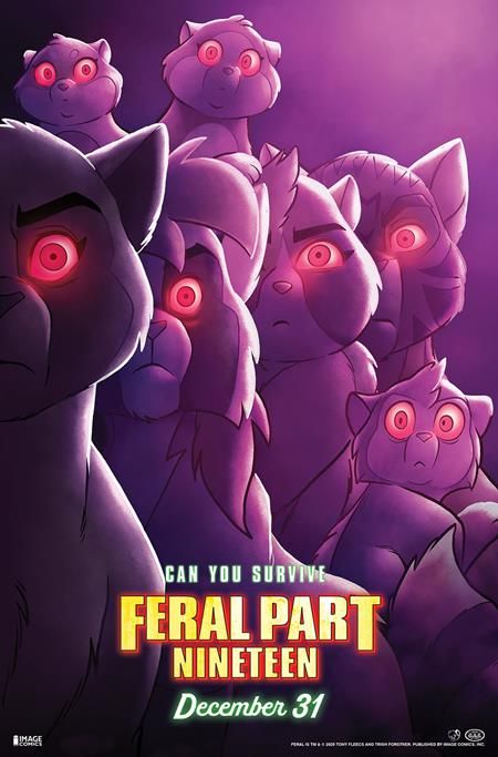 FERAL #19 CVR B TONY FLEECS & TRISH FORSTNER MOVIE POSTER HOMAGE VAR FERAL #19 CVR B TONY FLEECS & TRISH FORSTNER MOVIE POSTER HOMAGE VAR