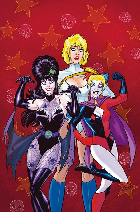 HARLEY QUINN X ELVIRA #3 CVR E AMANDA CONNER RED METAL VIRGIN VAR HARLEY QUINN X ELVIRA #3 CVR E AMANDA CONNER RED METAL VIRGIN VAR