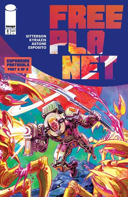 FREE PLANET #8 CVR A JED DOUGHERTY FREE PLANET #8 CVR A JED DOUGHERTY