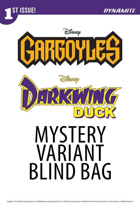 GARGOYLES DARKWING DUCK #1 CVR F BLIND BAG VAR GARGOYLES DARKWING DUCK #1 CVR F BLIND BAG VAR