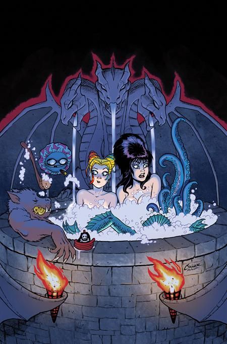 HARLEY QUINN X ELVIRA #4 CVR G AMANDA CONNER HOT TUB LTD VIRGIN VAR HARLEY QUINN X ELVIRA #4 CVR G AMANDA CONNER HOT TUB LTD VIRGIN VAR