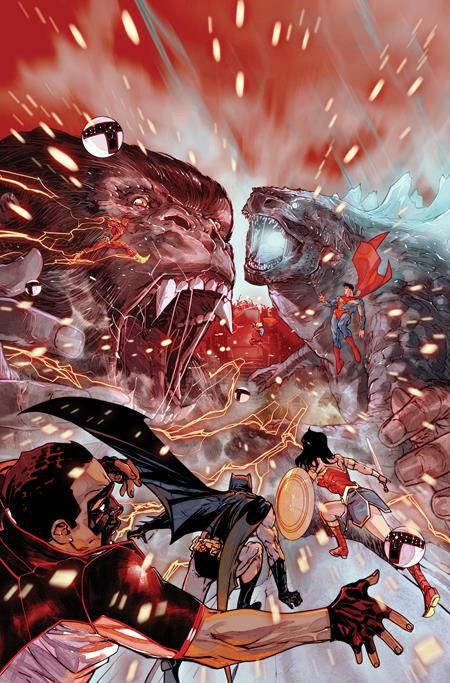 JUSTICE LEAGUE VS GODZILLA VS KONG 2 #7 (OF 7) CVR D CARMINE DI GIANDOMENICO CARD STOCK VAR JUSTICE LEAGUE VS GODZILLA VS KONG 2 #7 (OF 7) CVR D CARMINE DI GIANDOMENICO CARD STOCK VAR