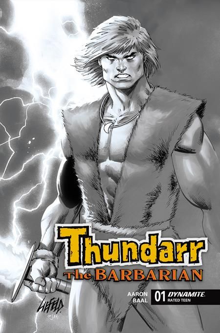 THUNDARR THE BARBARIAN #1 CVR M 1:15 ROB LIEFELD LINE ART VAR