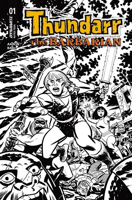 THUNDARR THE BARBARIAN #1 CVR N 1:20 MICHAEL CHO LINE ART VAR