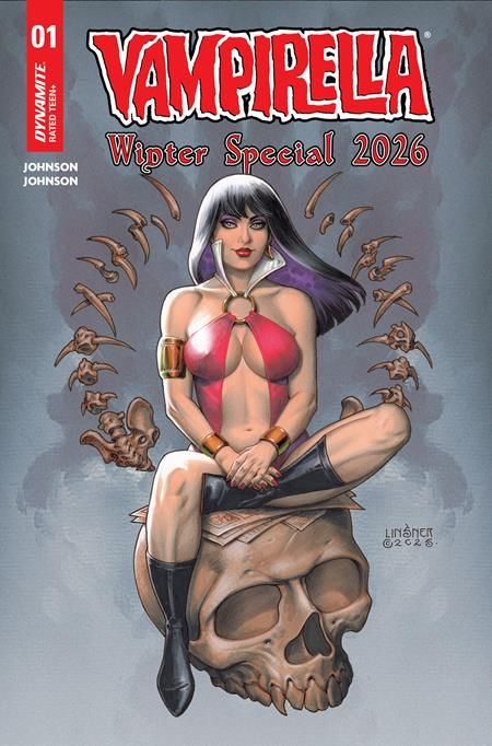 VAMPIRELLA WINTER SPECIAL 2026 #1 (ONE SHOT) CVR B JOSEPH MICHAEL LINSNER VAR VAMPIRELLA WINTER SPECIAL 2026 #1 (ONE SHOT) CVR B JOSEPH MICHAEL LINSNER VAR