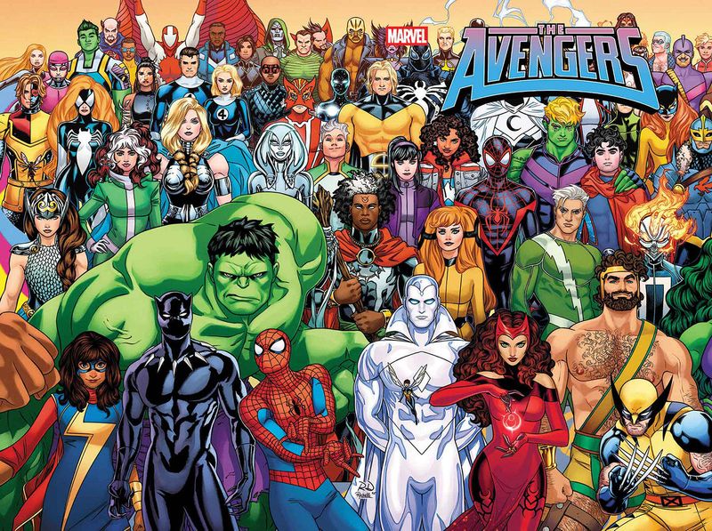 AVENGERS #34 WRAPAROUND COVER AVENGERS #34 WRAPAROUND COVER