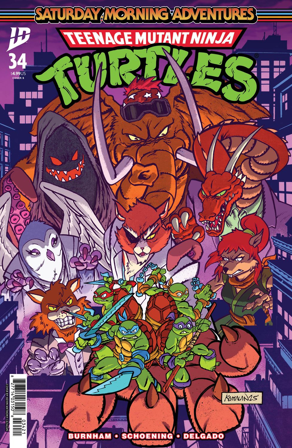 Teenage Mutant Ninja Turtles: Saturday Morning Adventures #34 Variant B (Catalan) Teenage Mutant Ninja Turtles: Saturday Morning Adventures #34 Variant B (Catalan)