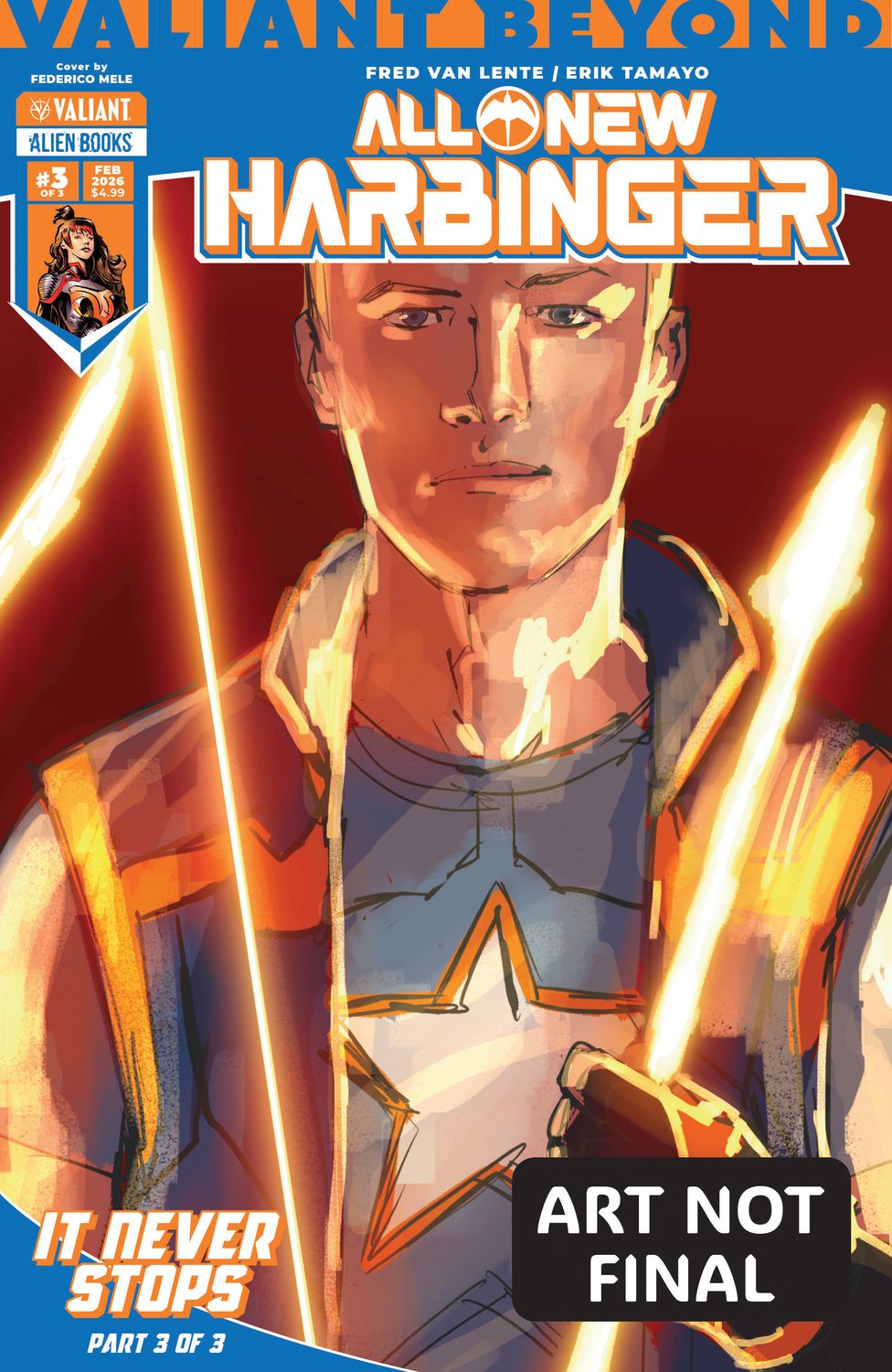 Valiant Beyond: All-New Harbinger #6--It Never Stops #3 Variant B (Mele) Valiant Beyond: All-New Harbinger #6--It Never Stops #3 Variant B (Mele)