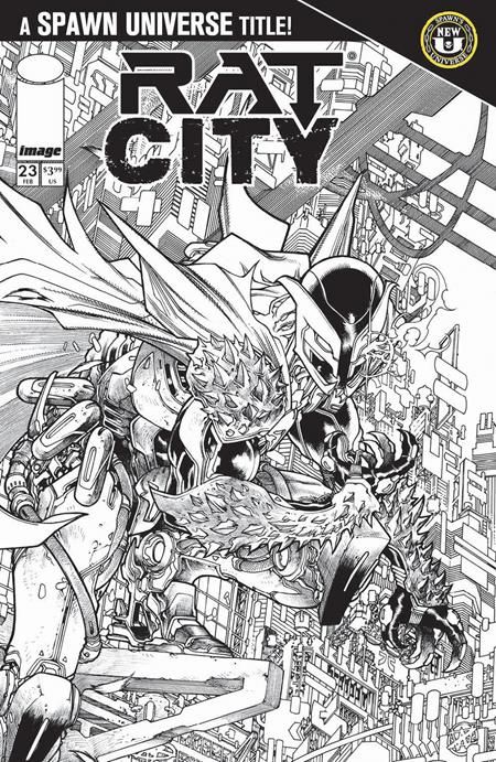 SPAWN RAT CITY #23 CVR B HARVEY TOLIBAO B&W VAR SPAWN RAT CITY #23 CVR B HARVEY TOLIBAO B&W VAR