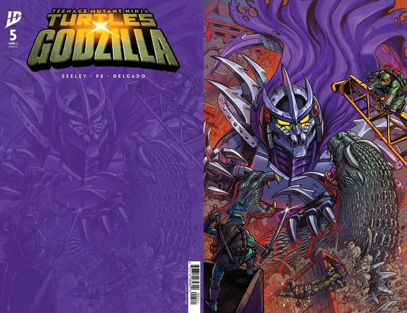 Teenage Mutant Ninja Turtles x Godzilla #5 Variant 1:25 (Frank Full Art)