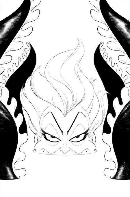 DISNEY VILLAINS URSULA #2 CVR I 1:15 ROBERT QUINN LINE ART VIRGIN VAR