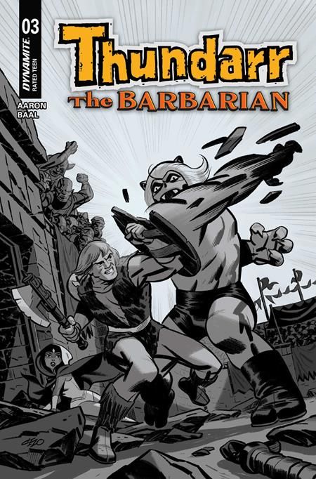 THUNDARR THE BARBARIAN #3 CVR F 1:10 MICHAEL CHO LINE ART VAR