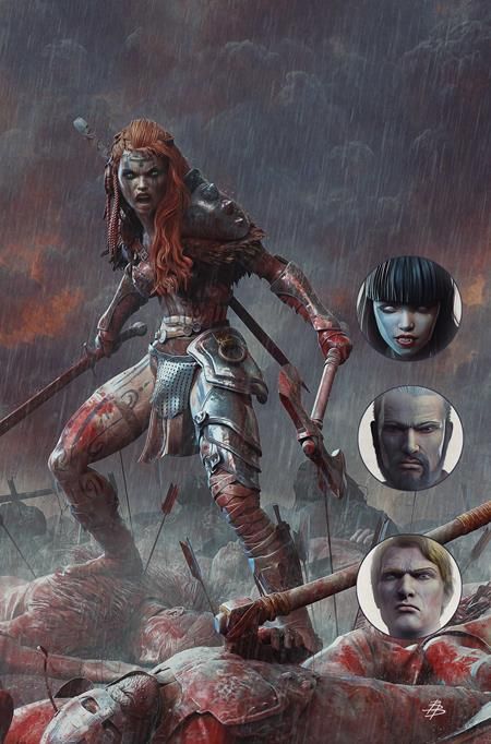 GIANT SIZED SAVAGE TALES (ONE SHOT) CVR K 1:15 BJORN BARENDS RED SONJA VIRGIN VAR