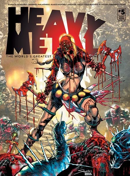 HEAVY METAL MAGAZINE #5 CVR B JOHN STANISCI VAR