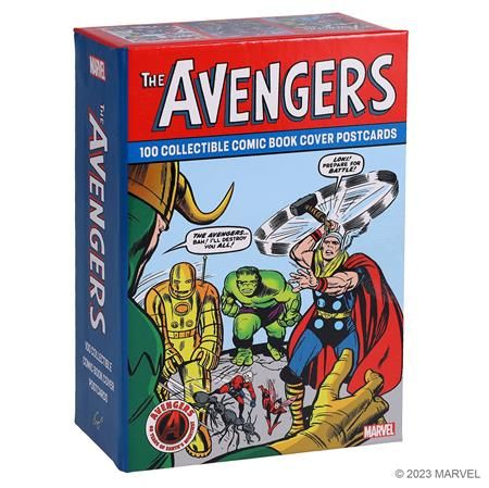 MARVEL AVENGERS 100 COLLECTIBLE COMIC BOOK COVER POSTCARDS