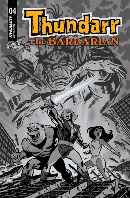 THUNDARR THE BARBARIAN #4 CVR F 1:10 MICHAEL CHO LINE ART VAR THUNDARR THE BARBARIAN #4 CVR F 1:10 MICHAEL CHO LINE ART VAR