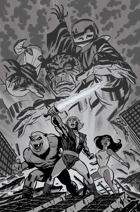 THUNDARR THE BARBARIAN #4 CVR H 1:15 MICHAEL CHO LINE ART VIRGIN VAR