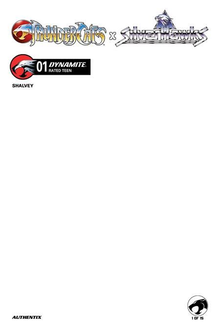 THUNDERCATS X SILVERHAWKS #1 CVR F BLANK AUTHENTIX VAR THUNDERCATS X SILVERHAWKS #1 CVR F BLANK AUTHENTIX VAR