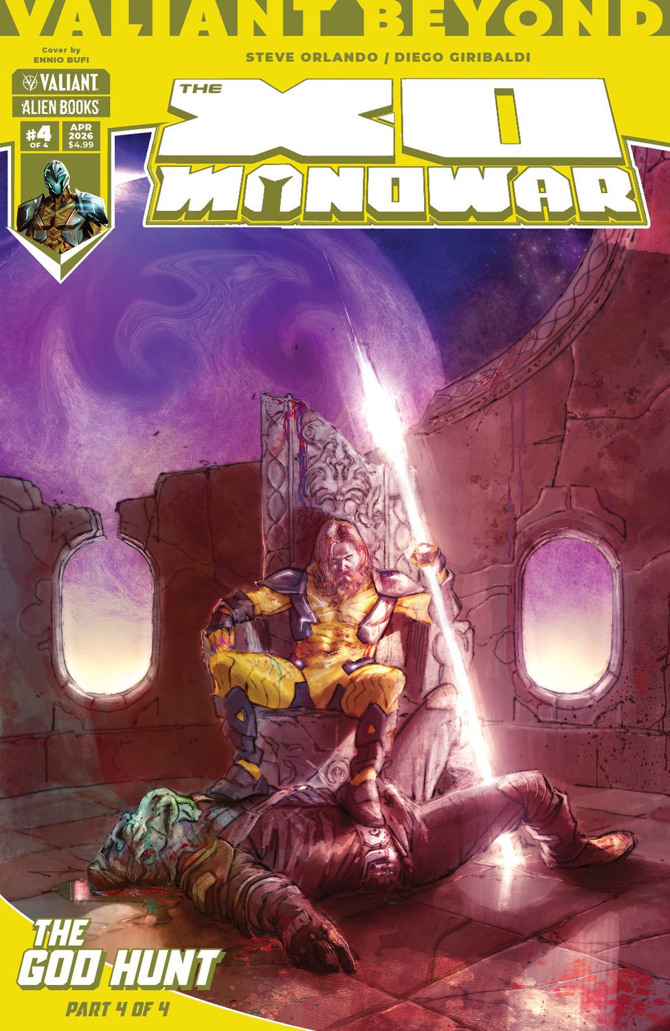 Valiant Beyond: The X-O Manowar #8--The God Hunt #4 Variant B (Bufi) Valiant Beyond: The X-O Manowar #8--The God Hunt #4 Variant B (Bufi)