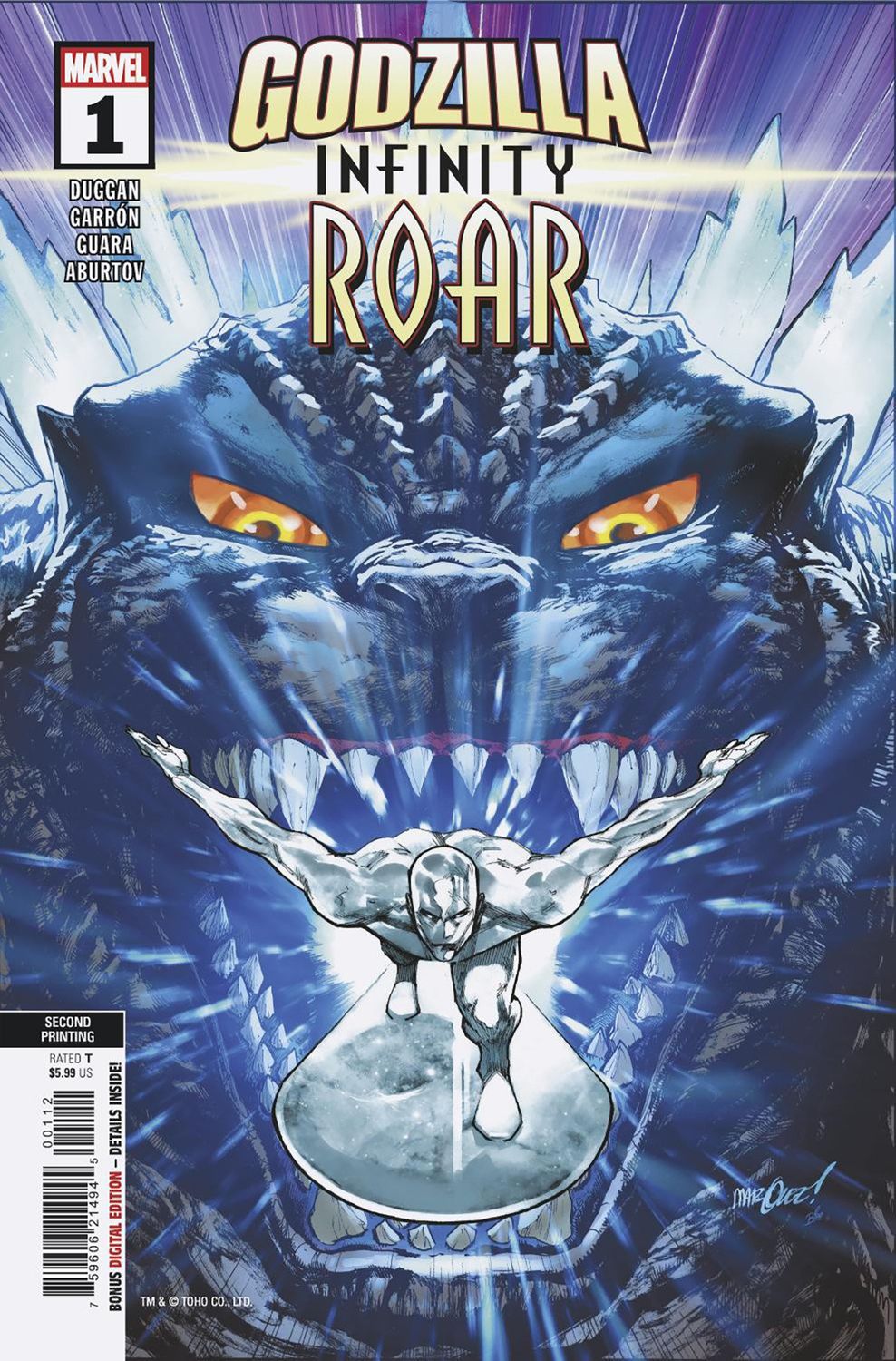 GODZILLA: INFINITY ROAR #1 DAVID MARQUEZ 2ND PRINTING VARIANT