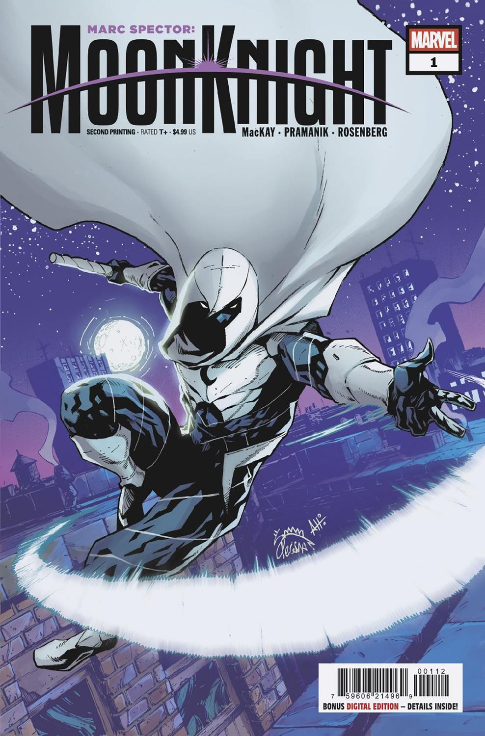MARC SPECTOR: MOON KNIGHT #1 RYAN STEGMAN 2ND PRINTING VARIANT MARC SPECTOR: MOON KNIGHT #1 RYAN STEGMAN 2ND PRINTING VARIANT
