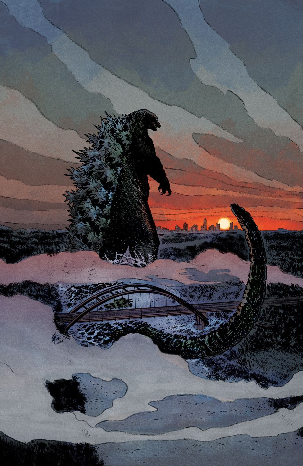 Godzilla Vs. America: Texas Variant 1:25 (Lotfi Full Art) Godzilla Vs. America: Texas Variant 1:25 (Lotfi Full Art)