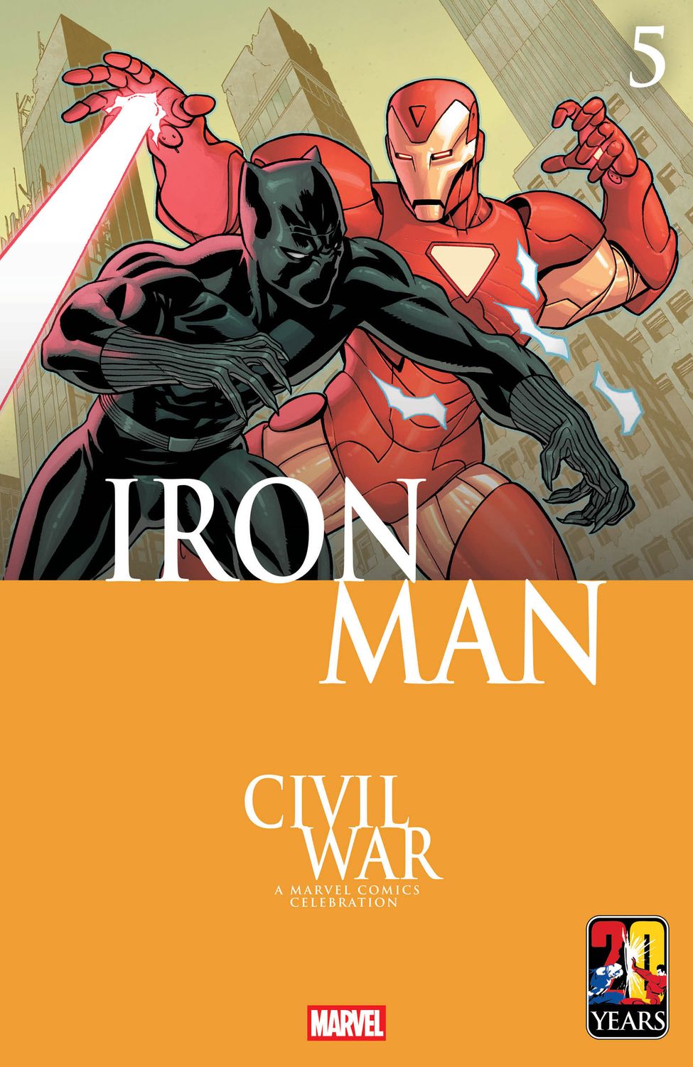 IRON MAN #5 MIKE MCKONE CIVIL WAR CELEBRATION VARIANT