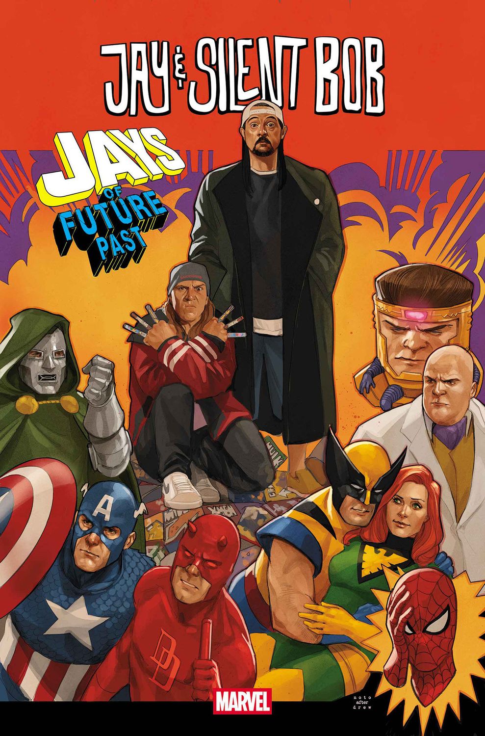 JAY & SILENT BOB: JAYS OF FUTURE PAST #1 PHIL NOTO HOMAGE VARIANT