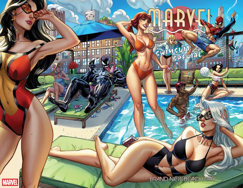 MARVEL SWIMSUIT SPECIAL: BRAND NEW BEACH DAY #1 WRAPAROUND COVER