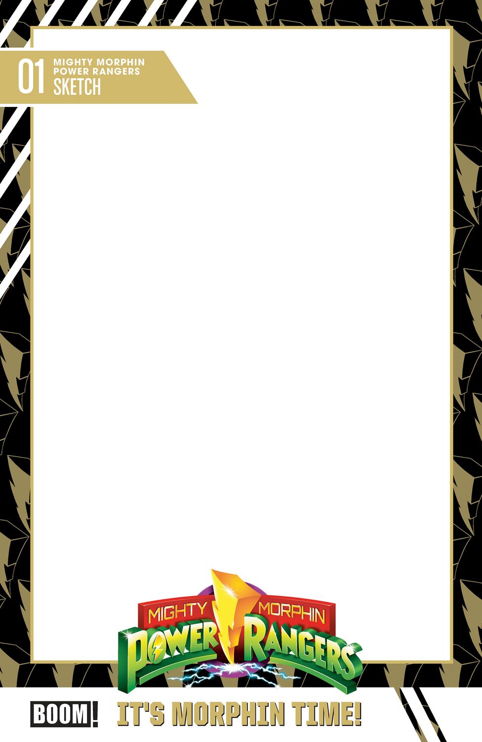 Mighty Morphin Power Rangers (2026) #1 D Trading Card Blank Sketch Variant Mighty Morphin Power Rangers (2026) #1 D Trading Card Blank Sketch Variant