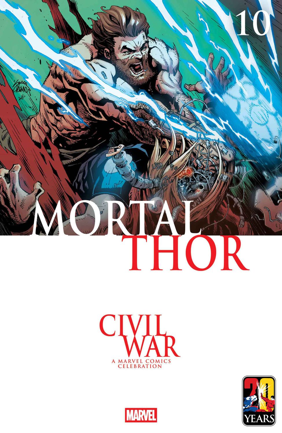 MORTAL THOR #10 RYAN STEGMAN CIVIL WAR CELEBRATION VARIANT