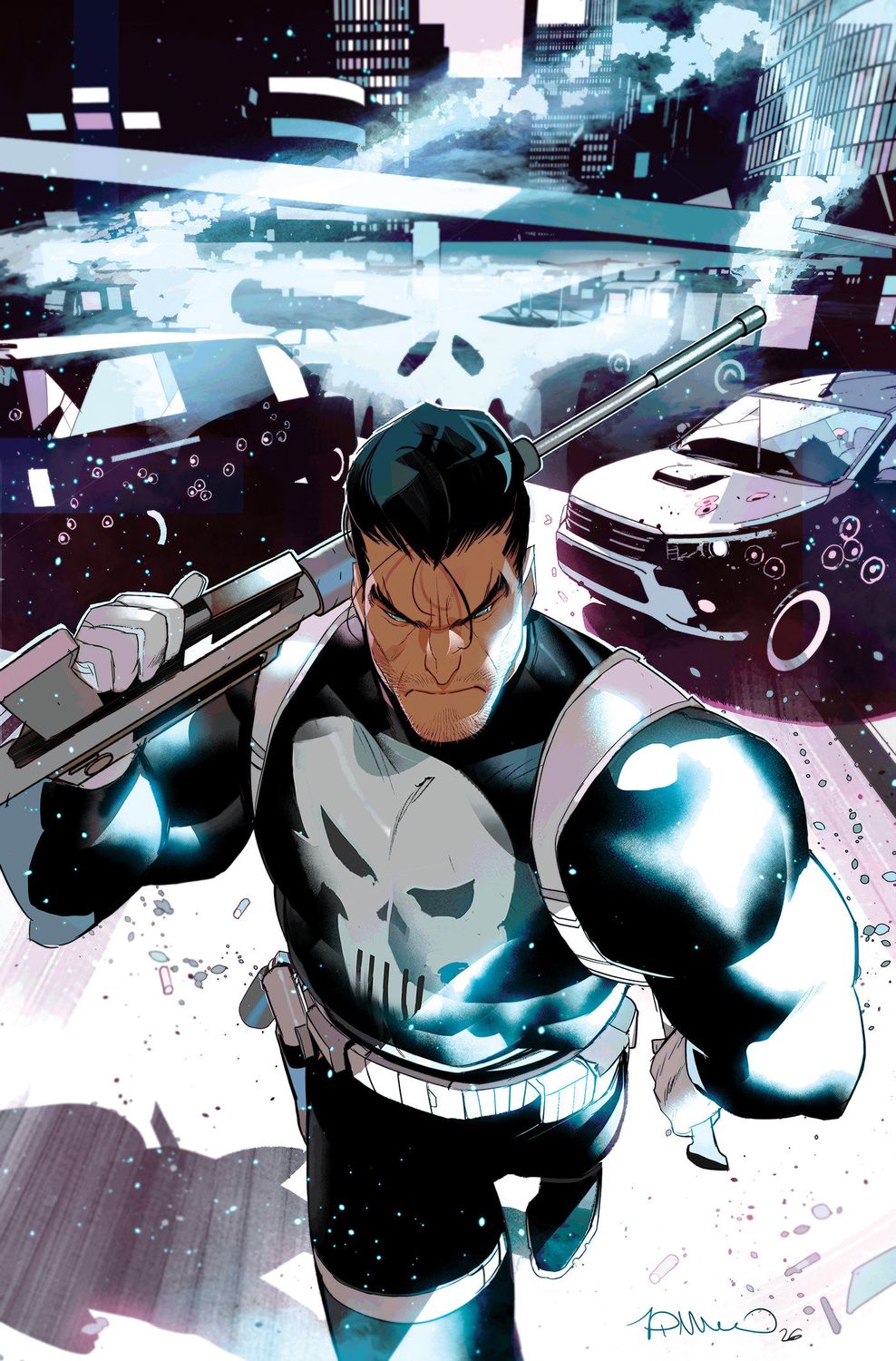 PUNISHER #2 SIMONE DI MEO RATIO VIRGIN 2ND PRINTING 1:25 VARIANT